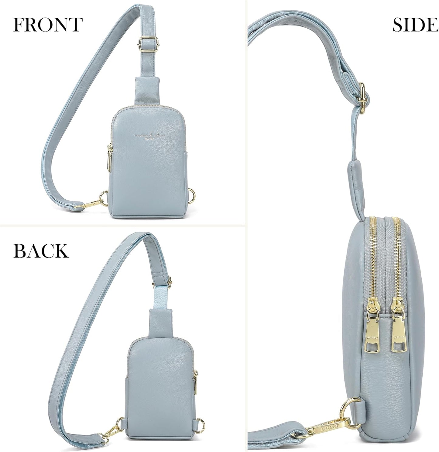Travel Small Sling Bag Leather Crossbody Bags for Women Fanny Packs Cross Body Bag for Woman Cross Body Purses