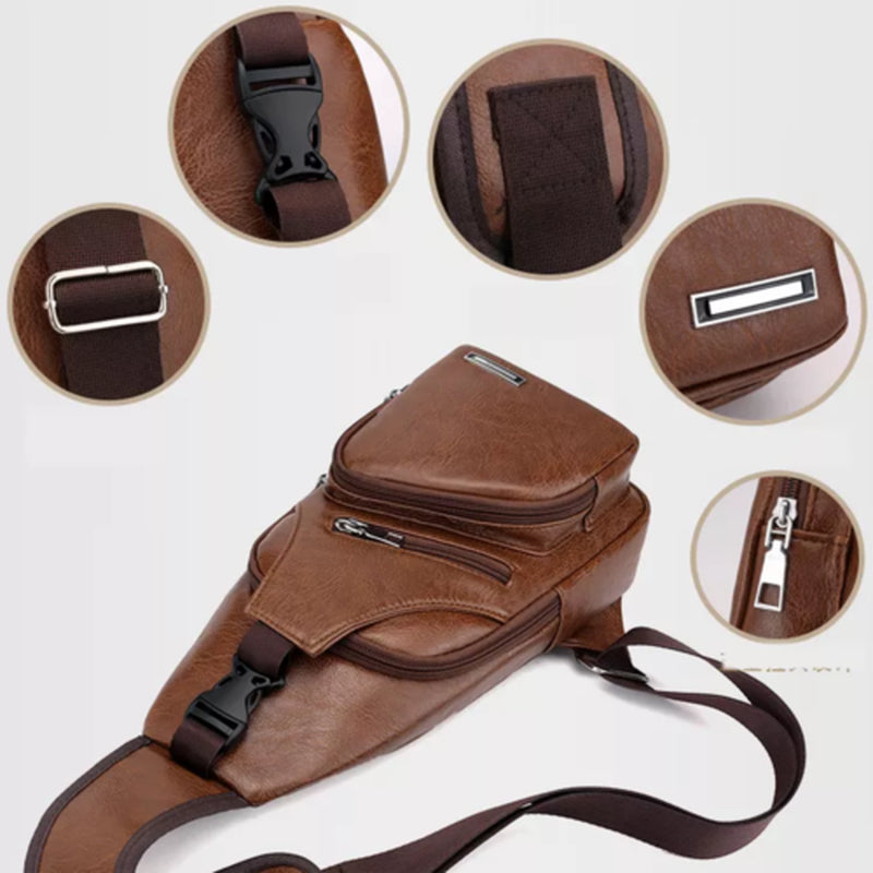 Men Women Sling Bag Chest Fanny Packs Cross Body Travel Sports Shoulder Backpack