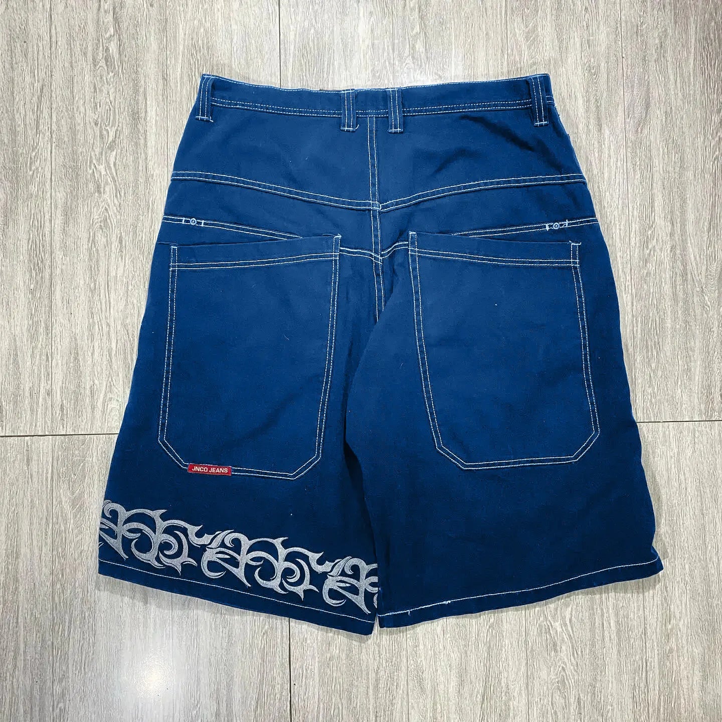 Men'S Jeans JNCO Shorts Y2K Hip Hop Pocket Baggy Denim Gym Shorts Men Women 2023 Summer New Harajuku Gothic Men Basketball Shorts Streetwear
