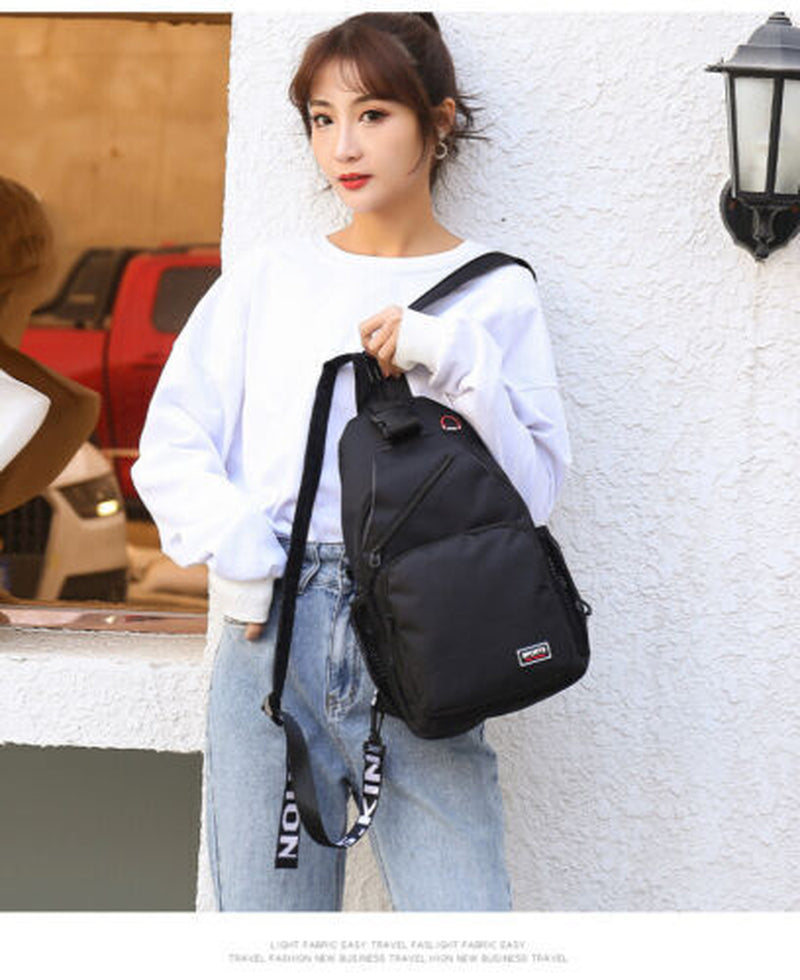 Men Women Sling Bag Chest Fanny Packs Cross Body Travel Sports Shoulder Backpack