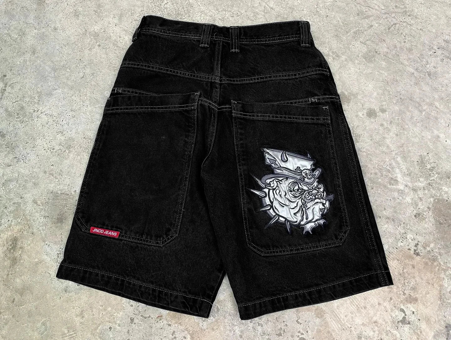 Men'S Jeans JNCO Shorts Y2K Hip Hop Pocket Baggy Denim Gym Shorts Men Women 2023 Summer New Harajuku Gothic Men Basketball Shorts Streetwear