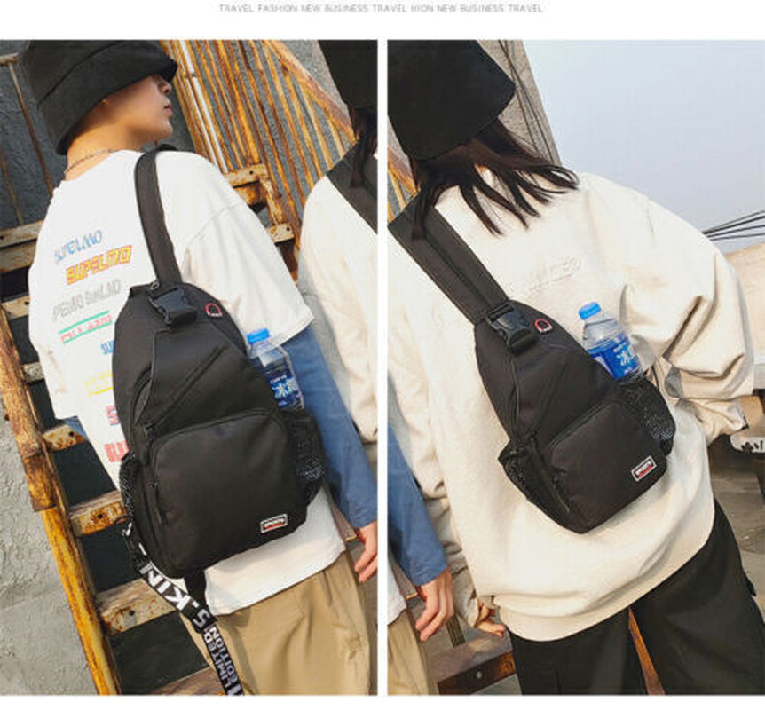 Men Women Sling Bag Chest Fanny Packs Cross Body Travel Sports Shoulder Backpack