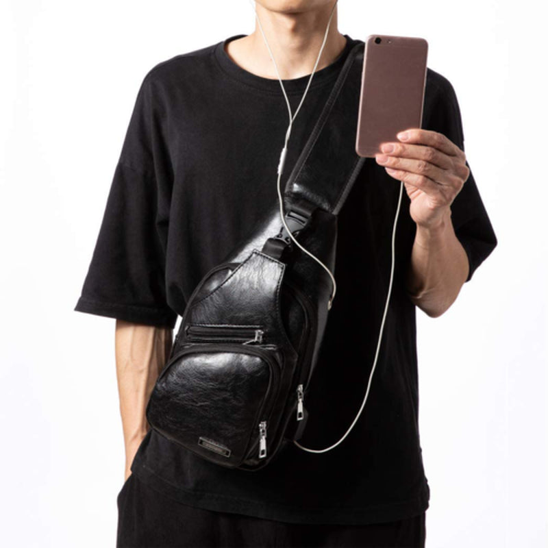 Men Women Sling Bag Chest Fanny Packs Cross Body Travel Sports Shoulder Backpack