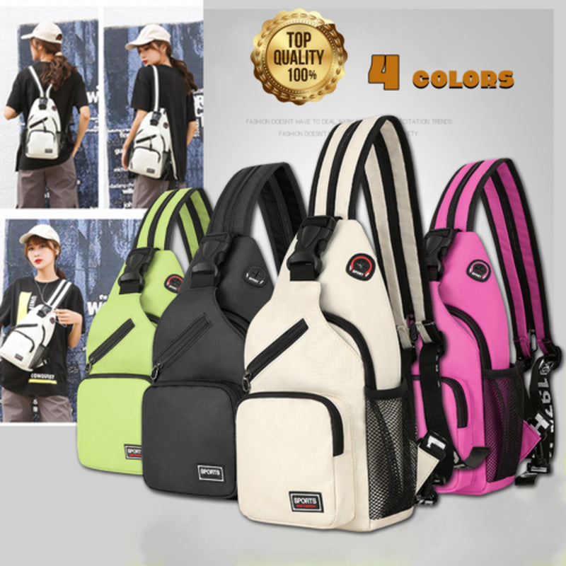Men Women Sling Bag Chest Fanny Packs Cross Body Travel Sports Shoulder Backpack