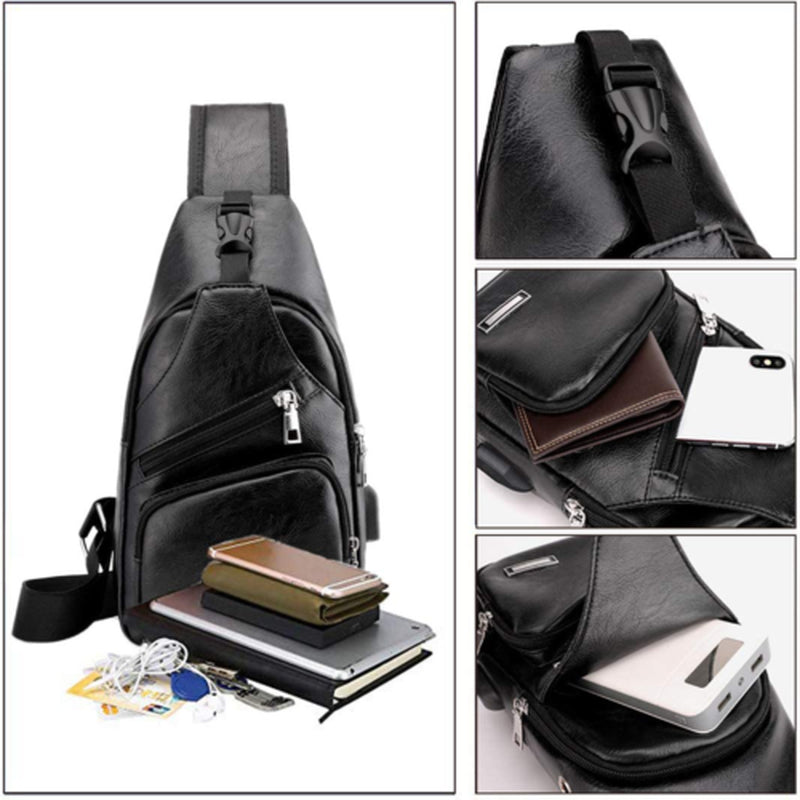 Men Women Sling Bag Chest Fanny Packs Cross Body Travel Sports Shoulder Backpack