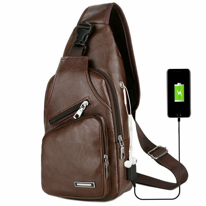 Men Women Sling Bag Chest Fanny Packs Cross Body Travel Sports Shoulder Backpack
