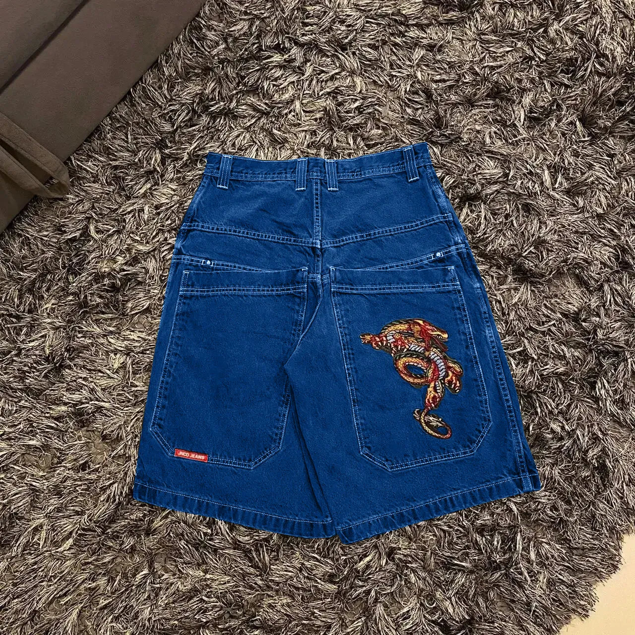Men'S Jeans JNCO Shorts Y2K Hip Hop Pocket Baggy Denim Gym Shorts Men Women 2023 Summer New Harajuku Gothic Men Basketball Shorts Streetwear