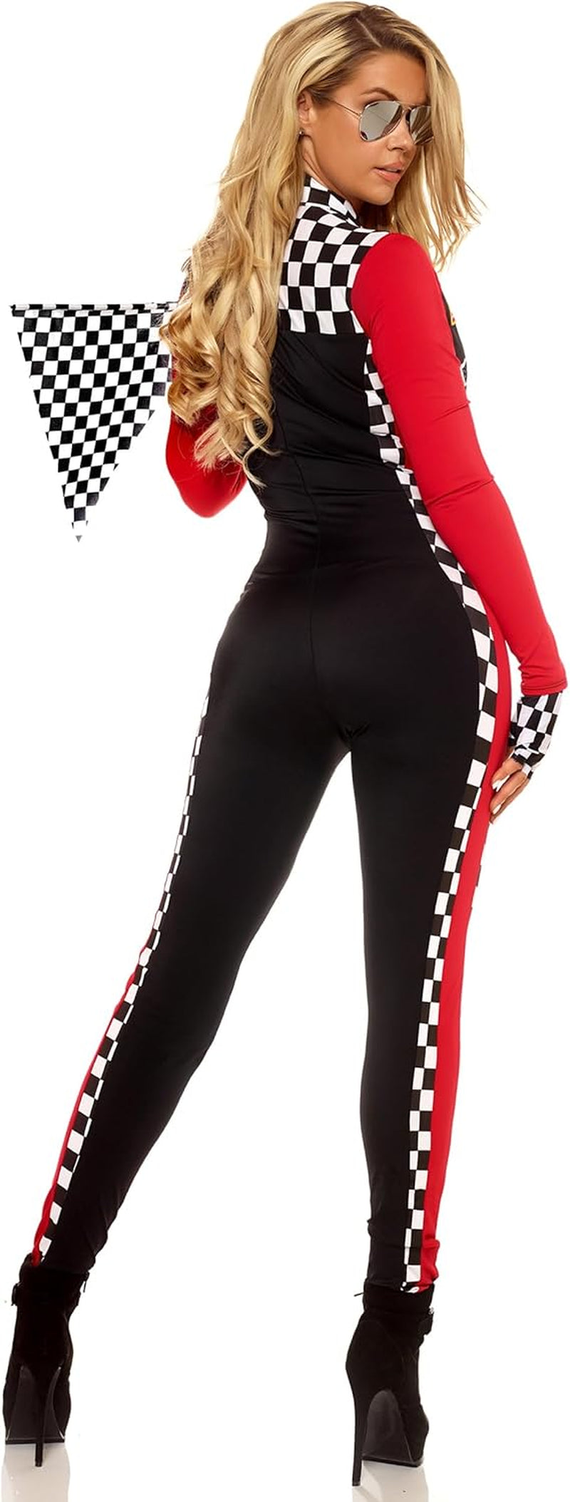 Women'S Sexy Racer Costume - Race Car Driver Costume with Sunglasses
