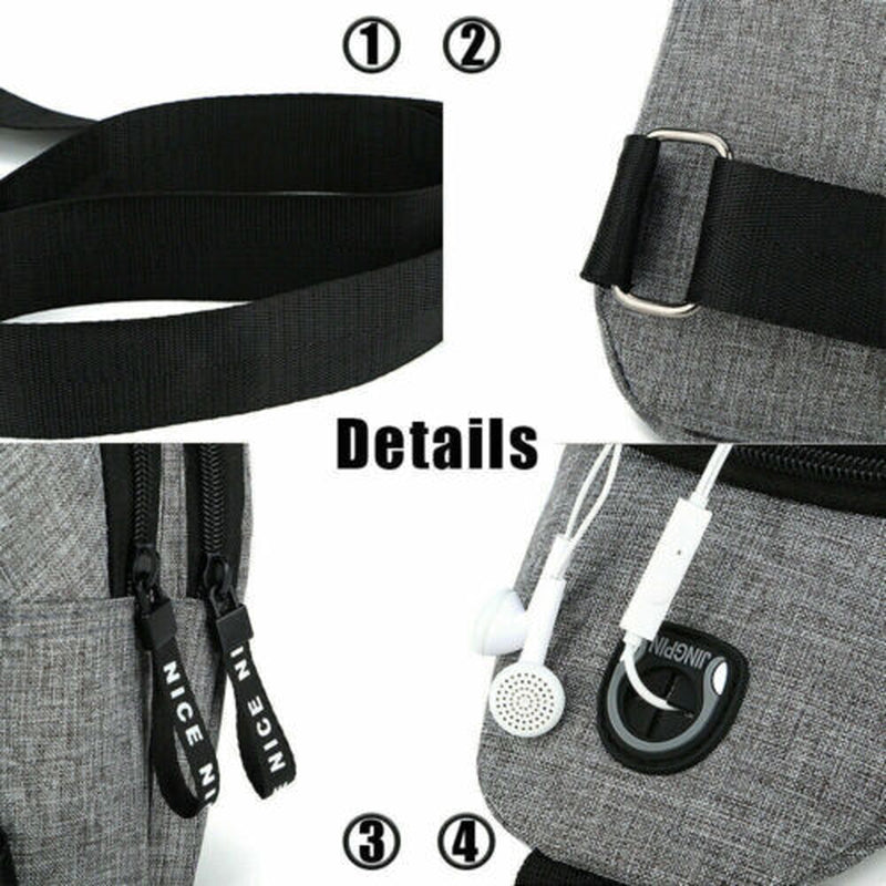 Men Women Sling Bag Chest Fanny Packs Cross Body Travel Sports Shoulder Backpack